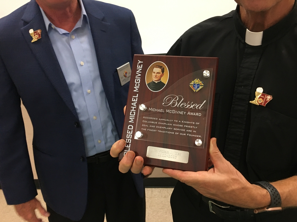Fr.Bill receives McGivney Award