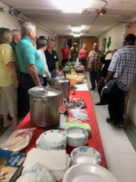 Pictured above are some of the volunteers that served Irish Stew, Soda Bread, Carrot Salad, and a wide variety of American Legion provided desserts. 36 Vets, 5 staff workers, and the 14 volunteers shared the meal.